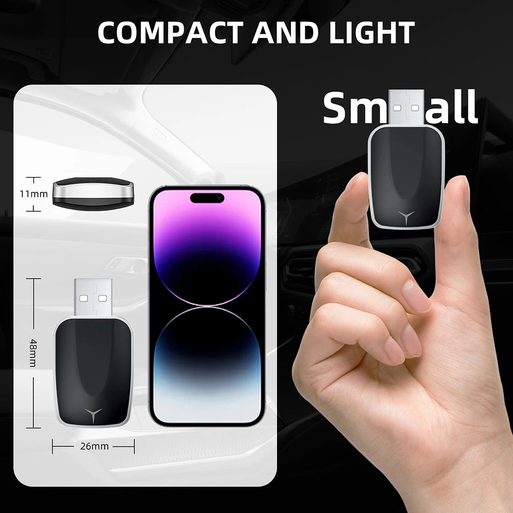 2 in 1 Smart Dongle AI Box Mini Adapter Wired to Wireless