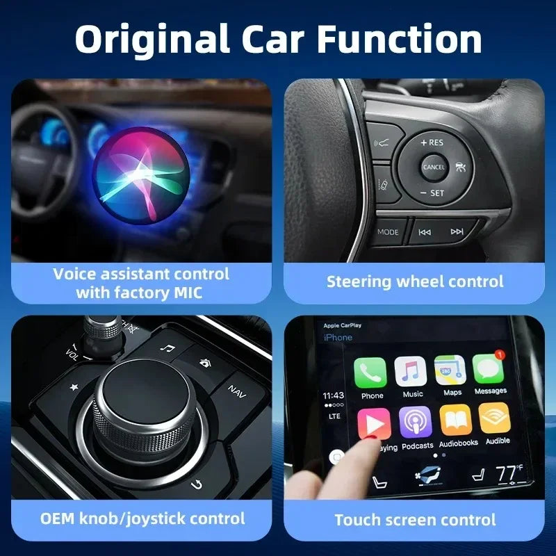 2025 NEW Wireless Carplay Adapter Android Auto 2in 1 Smart Dongle WIFI